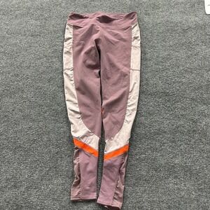 Fabletics Leggings Womens Size XS Purple Colorblock Side Pockets Athletic Yoga